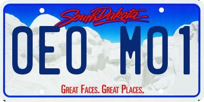 SD license plate 0EOM01