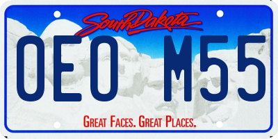 SD license plate 0EOM55