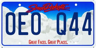 SD license plate 0EOQ44