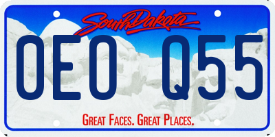 SD license plate 0EOQ55