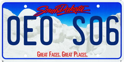 SD license plate 0EOS06