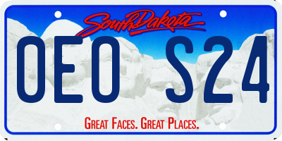 SD license plate 0EOS24