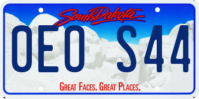 SD license plate 0EOS44