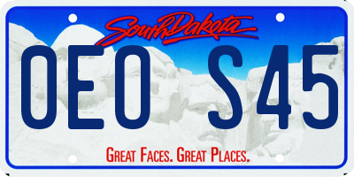 SD license plate 0EOS45