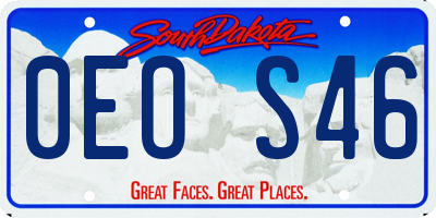 SD license plate 0EOS46