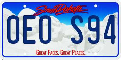 SD license plate 0EOS94