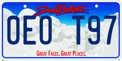 SD license plate 0EOT97