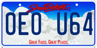 SD license plate 0EOU64