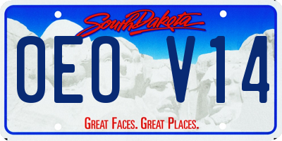 SD license plate 0EOV14
