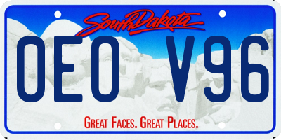 SD license plate 0EOV96