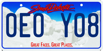 SD license plate 0EOY08