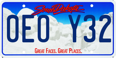 SD license plate 0EOY32