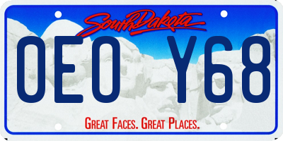 SD license plate 0EOY68