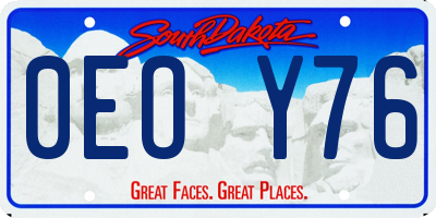 SD license plate 0EOY76