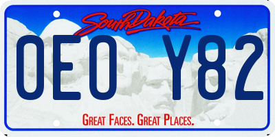 SD license plate 0EOY82