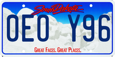 SD license plate 0EOY96