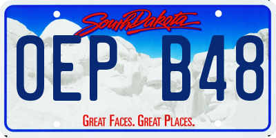 SD license plate 0EPB48