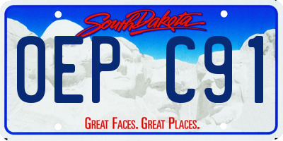 SD license plate 0EPC91