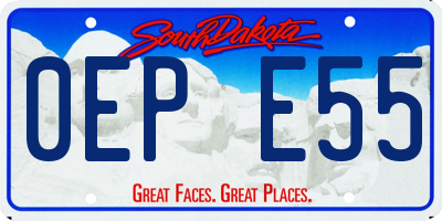 SD license plate 0EPE55