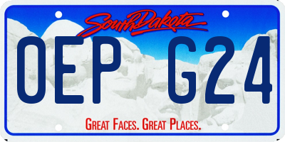 SD license plate 0EPG24