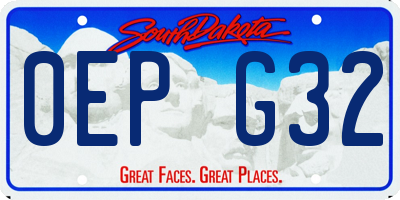 SD license plate 0EPG32