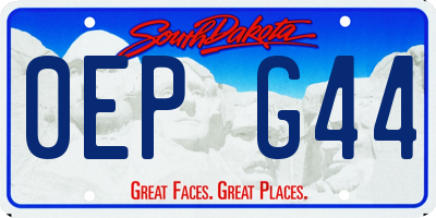 SD license plate 0EPG44