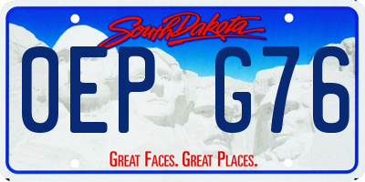 SD license plate 0EPG76