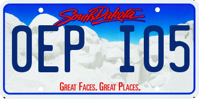 SD license plate 0EPI05