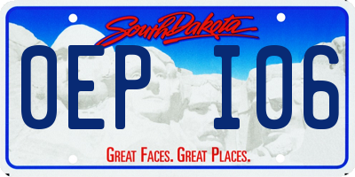 SD license plate 0EPI06