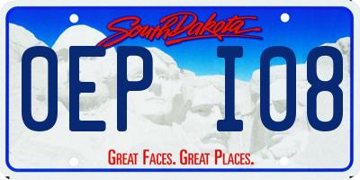 SD license plate 0EPI08