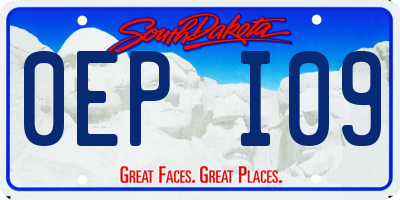 SD license plate 0EPI09
