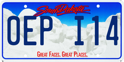 SD license plate 0EPI14