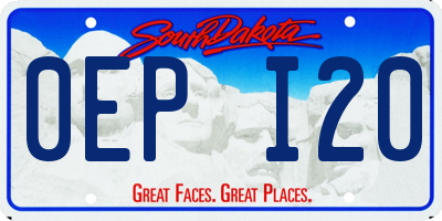 SD license plate 0EPI20