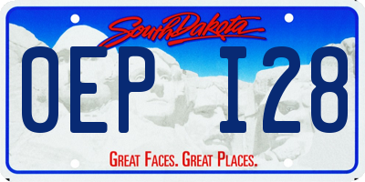 SD license plate 0EPI28