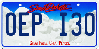 SD license plate 0EPI30