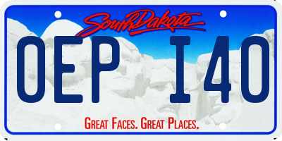 SD license plate 0EPI40