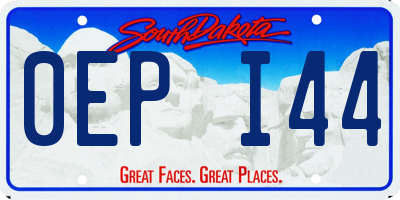 SD license plate 0EPI44