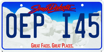 SD license plate 0EPI45