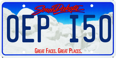 SD license plate 0EPI50