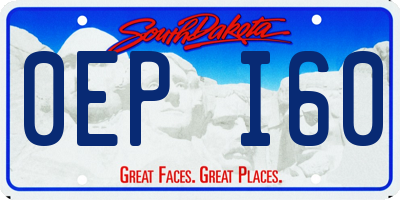 SD license plate 0EPI60