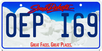 SD license plate 0EPI69