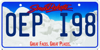 SD license plate 0EPI98