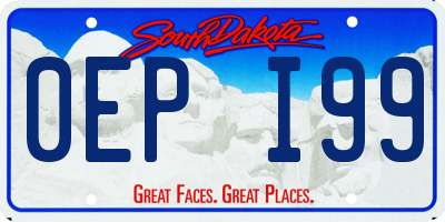SD license plate 0EPI99