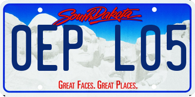 SD license plate 0EPL05
