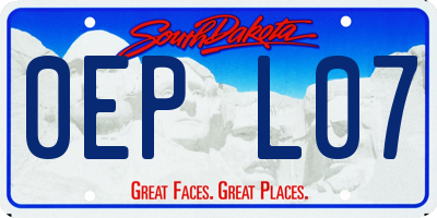 SD license plate 0EPL07