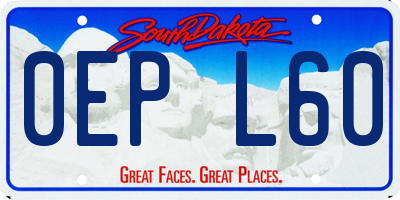 SD license plate 0EPL60