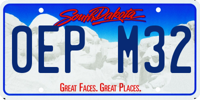 SD license plate 0EPM32