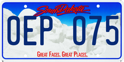 SD license plate 0EPO75