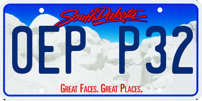 SD license plate 0EPP32