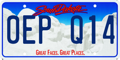 SD license plate 0EPQ14